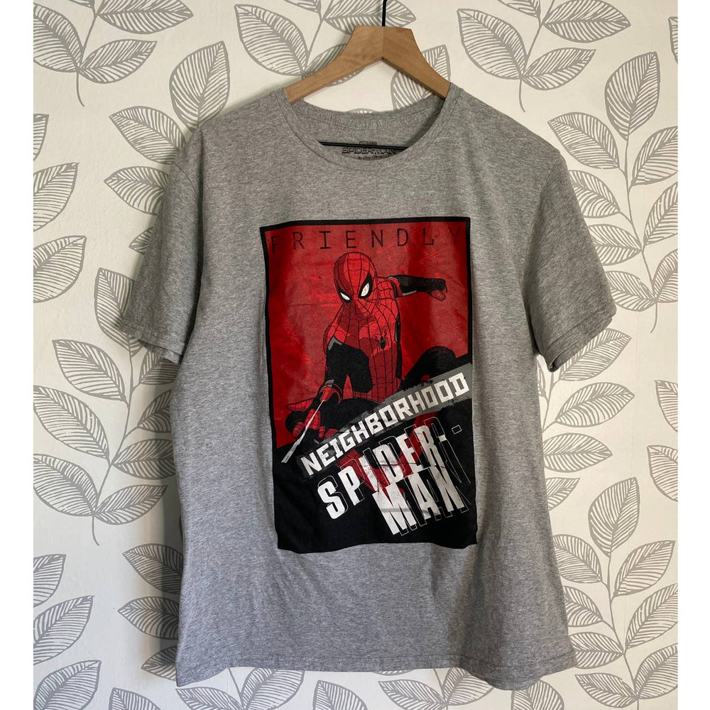Marvel Spiderman No Way Home Gray T-shirt, Size L